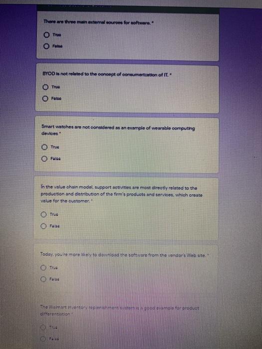 There are three main external sources for