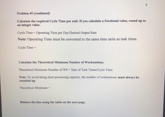 7 45. - 8 Points - Emerald Systems plans to