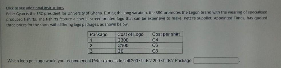 is urgent Click to see additional instructions