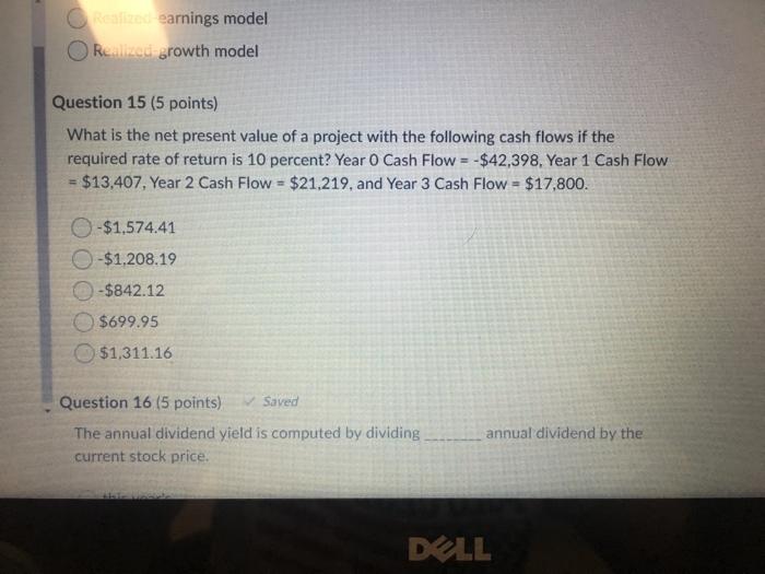 UDLU $9.68 $11.57 Question 20 (5 points) Sandy,