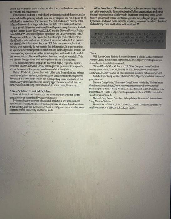 1Do you feel License Plate Recognition technology