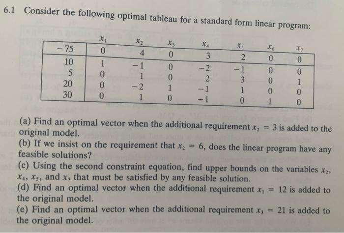 answer (a),(b),(c),(d),plz 6.1 Consider the