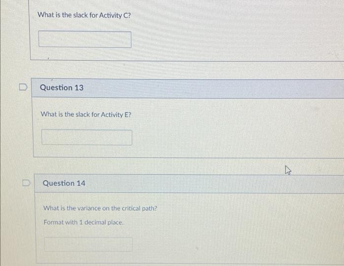 You are managing a project. The tasks and time