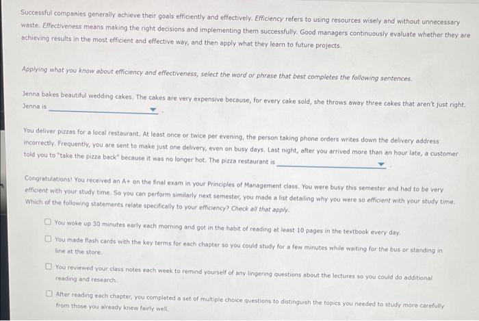 1. Management and Its Role in Efficiency and