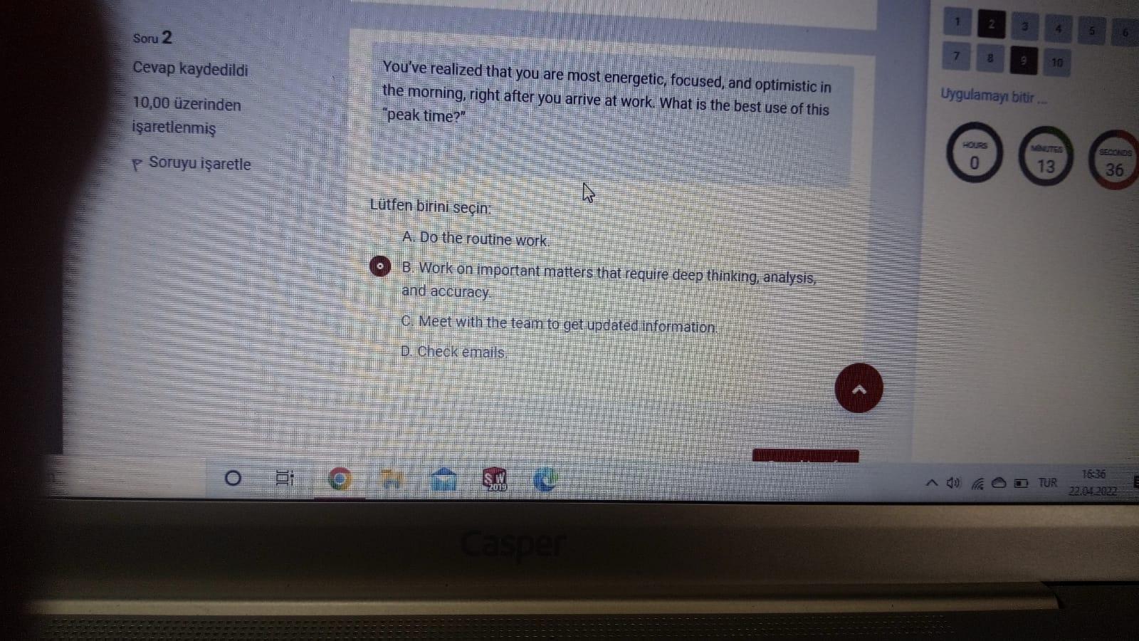 1 2 3 Soru 2 5 6 7 3 3 10 Cevap kaydedildi You've