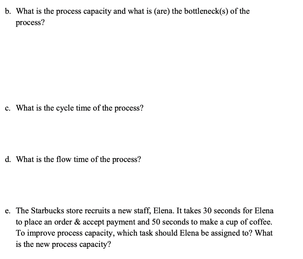 2. (20 pts) A customer who wants a coffee moves