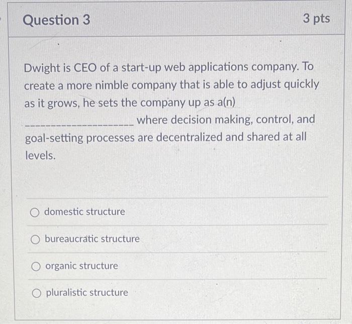 please answer all Question 1 3 pts Eli holds a
