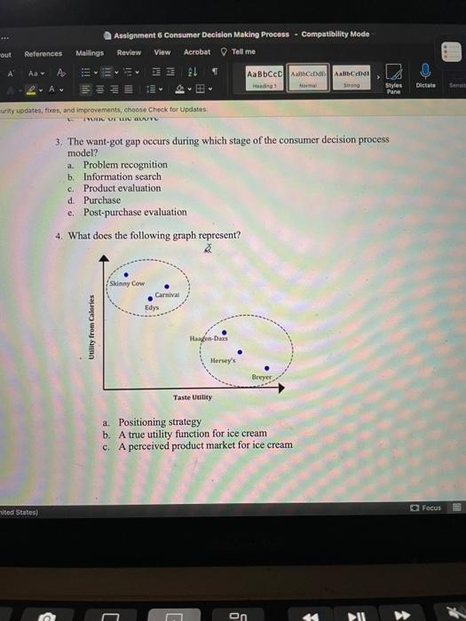 d. Variety seek for ice cream e. Market share for