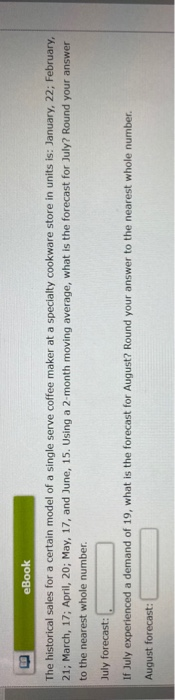 The historical sales for a certain model of a