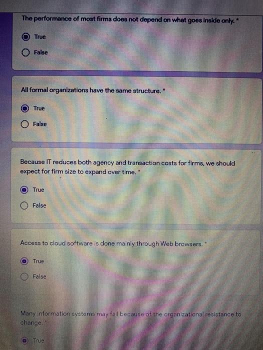 The performance of most firms does not depend on