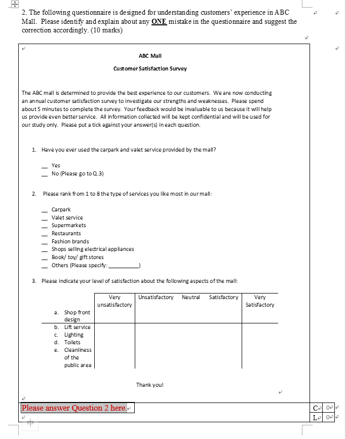 Section A - Short Questions (60%; 10 marks per