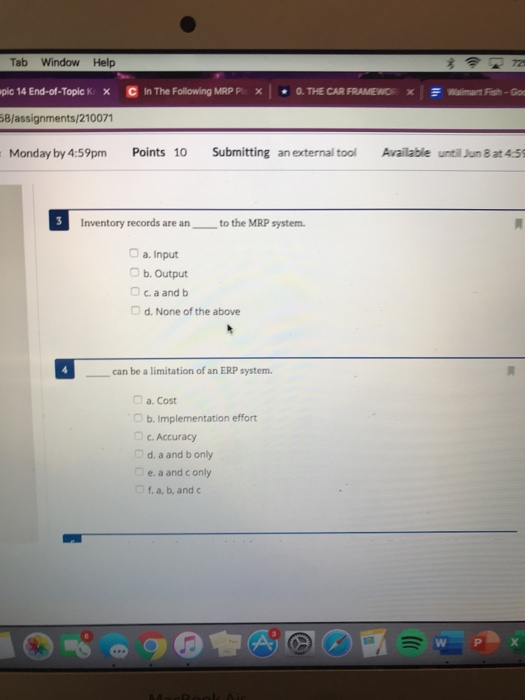 Tab Window Help pic 14 End-of-Topic K x In The