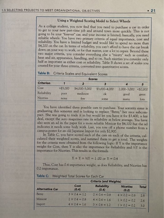 1 - Using the problem on page 21-22. Select