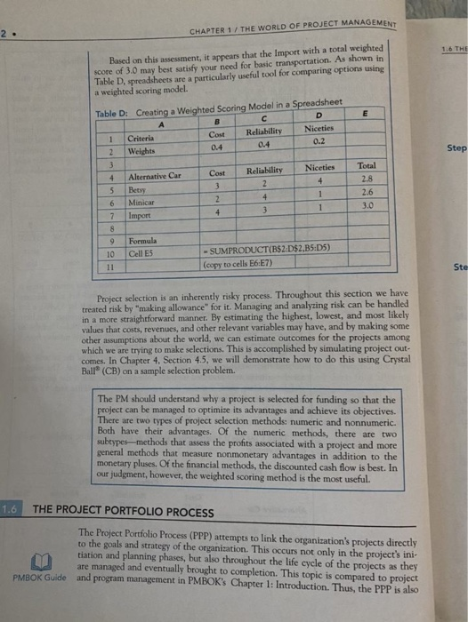 1 - Using the problem on page 21-22. Select