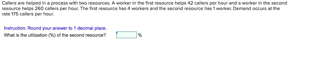 Callers are helped in a process with two
