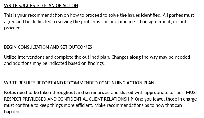Below is the Job Consultation Flowchart for