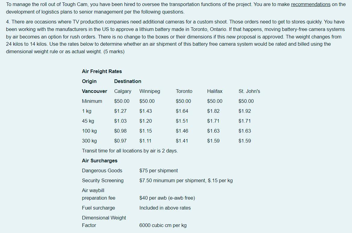 To manage the roll out of Tough Cam, you have