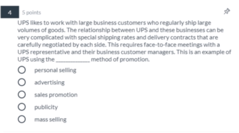 4 5 points UPS likes to work with large business