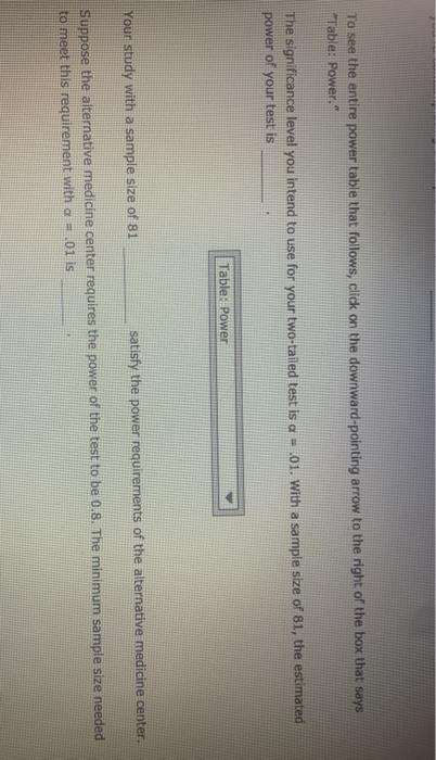 4. A power analysis for a one-sample t test A Aa