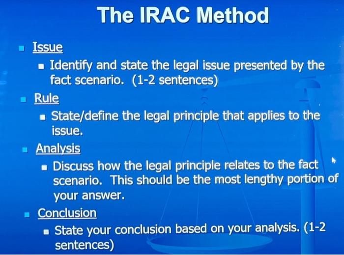 Instructions Answer the following case problems