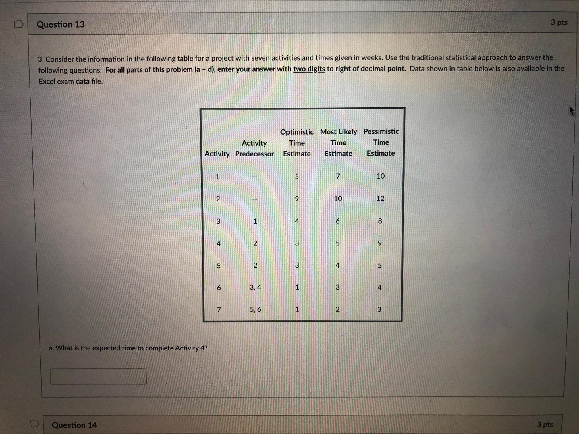PLEASE ANSWER PART C NO OTHER PART Question 13 3