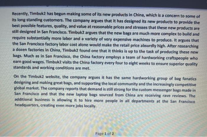 CHAPTER 2: STRATEGY-Case study (Textbook P40-41)