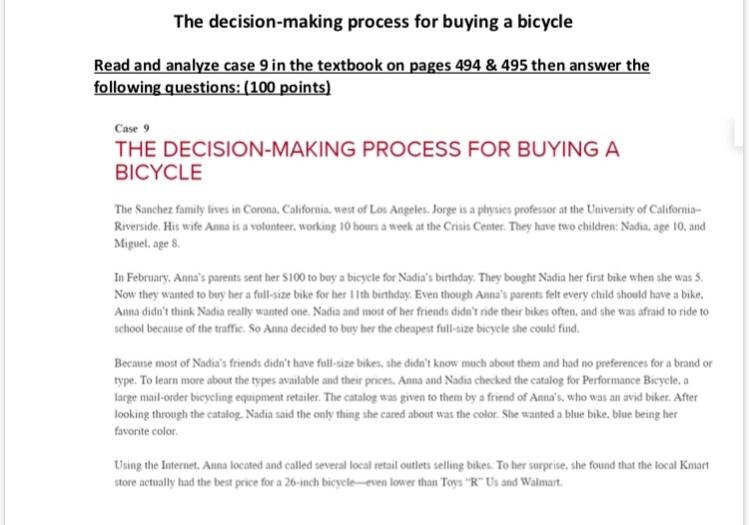 Compare the different purchase processes for the