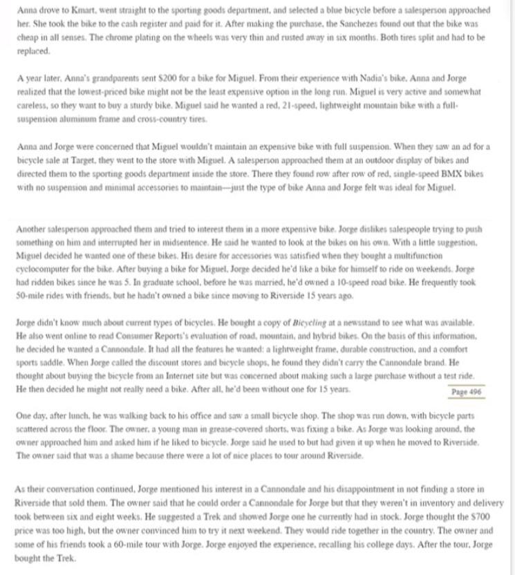 Compare the different purchase processes for the