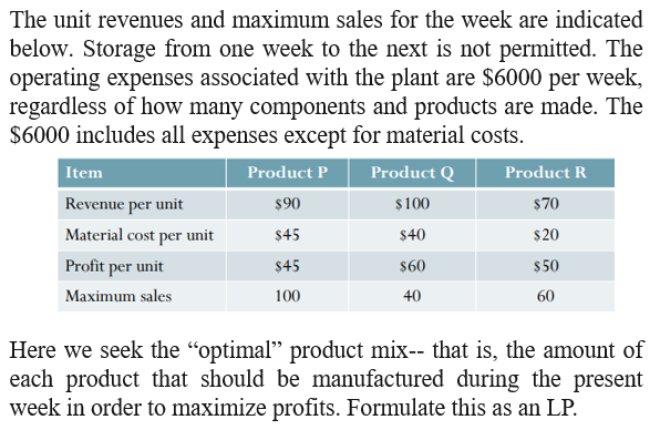 An operations manager is trying to determine a