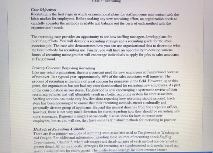 When reflecting on the five main recruiting