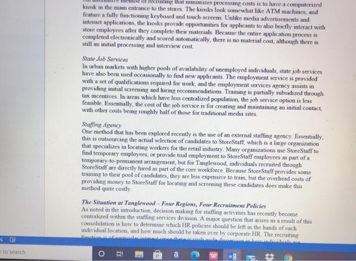 When reflecting on the five main recruiting