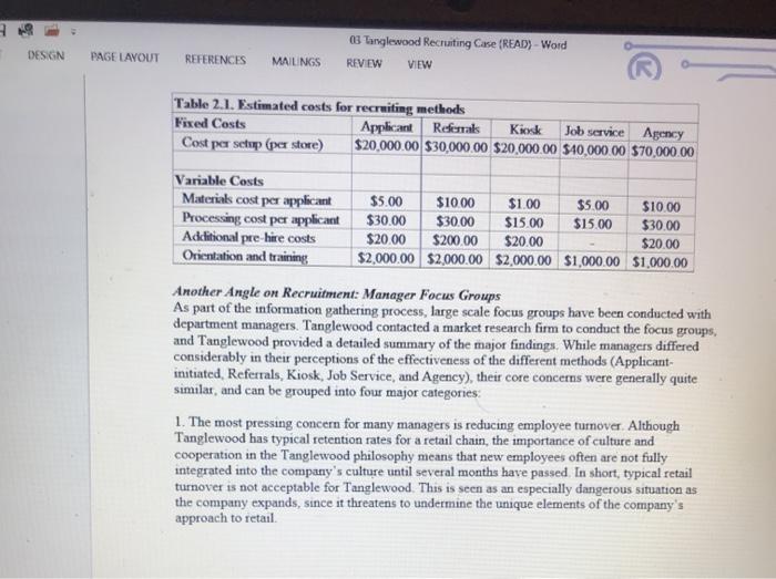 When reflecting on the five main recruiting