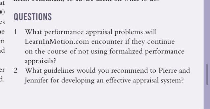 1 What performance appraisal problems will