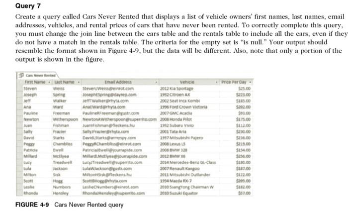 I need help with query 7 for Case 4 of Problem