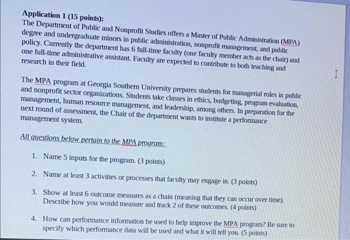 i need help with these questions Application 1