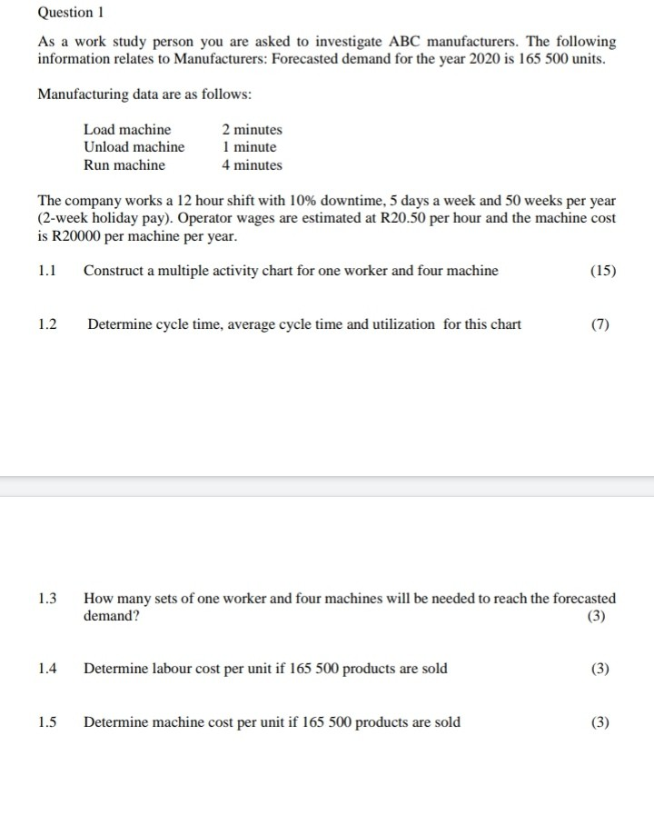 Engineering workstudy Question 1 As a work study