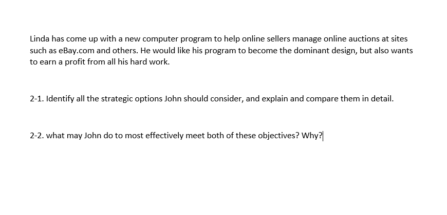 Linda has come up with a new computer program to