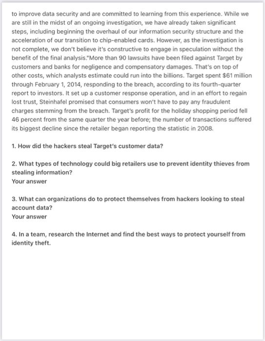 Managing Information Systems Targeting TargetThe