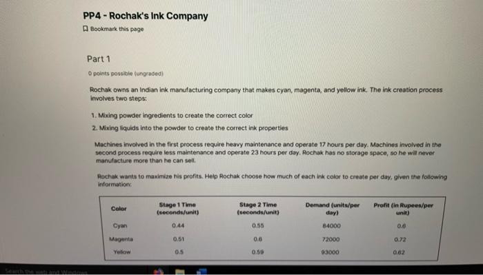 I need to solve this problem through excel by