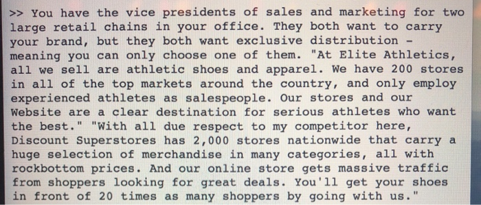 which retailer should you choose? a) discount