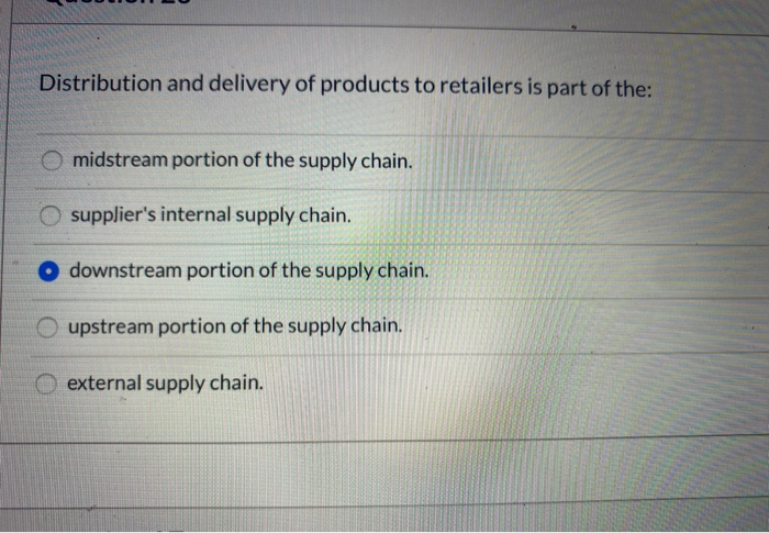 Distribution and delivery of products to