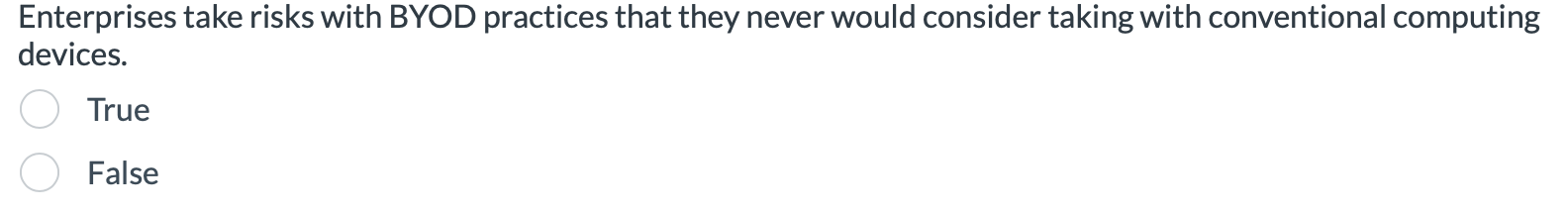 Enterprises take risks with BYOD practices that