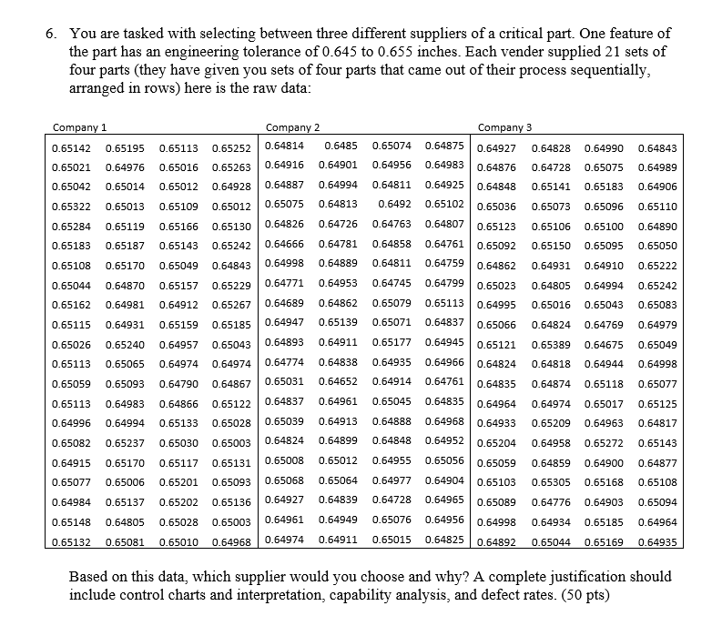 6. You are tasked with selecting between three