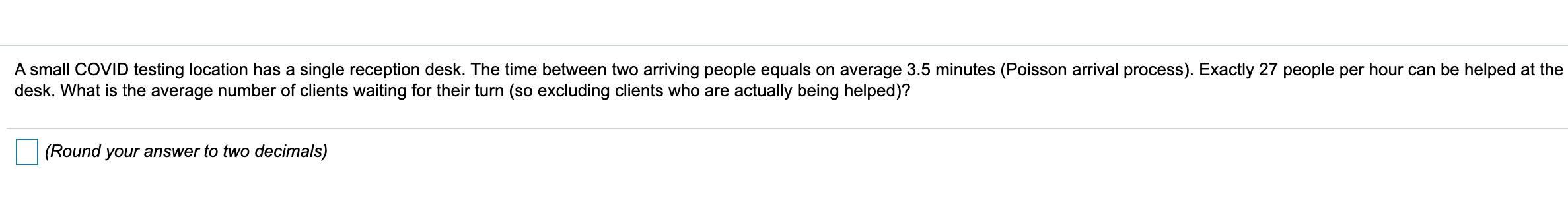 A small COVID testing location has a single