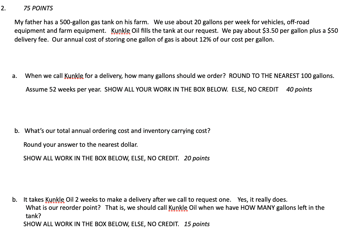 Come up with initial equations from main problem