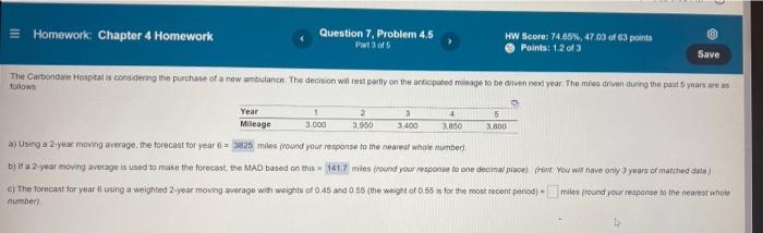 please answer c = Homework: Chapter 4 Homework