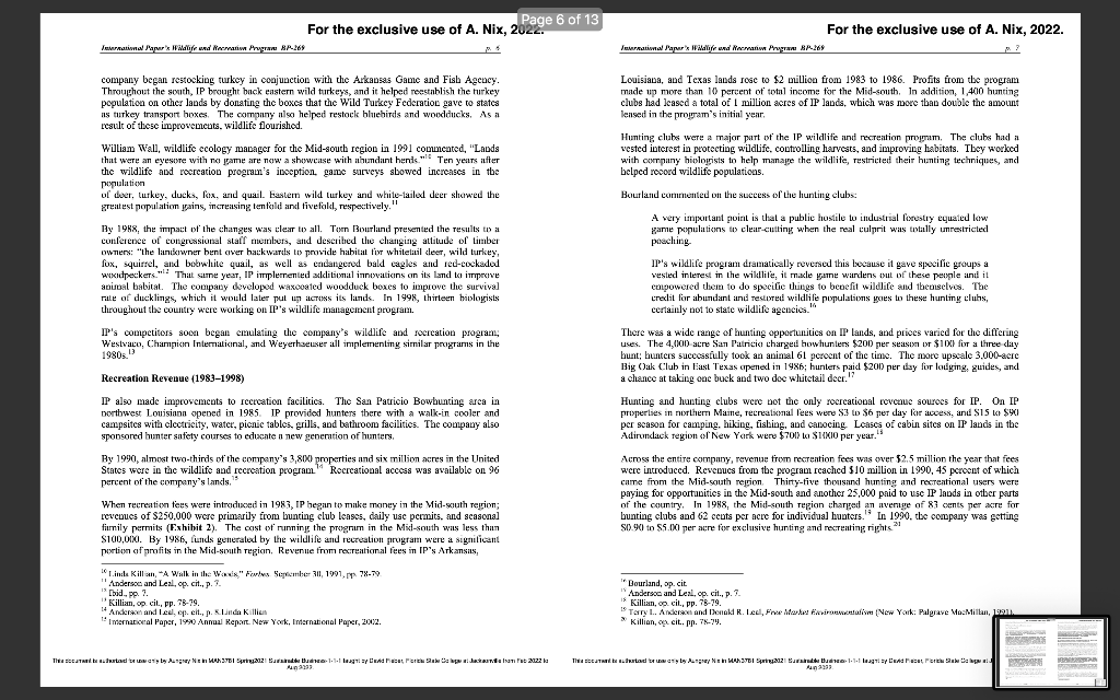 After reading the final case study,