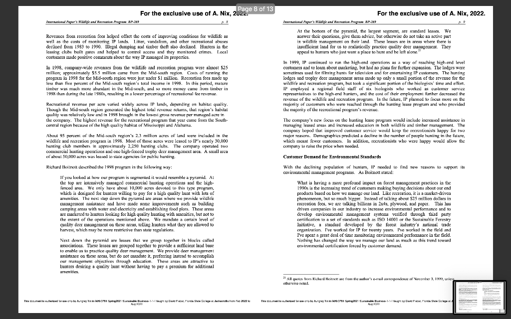 After reading the final case study,