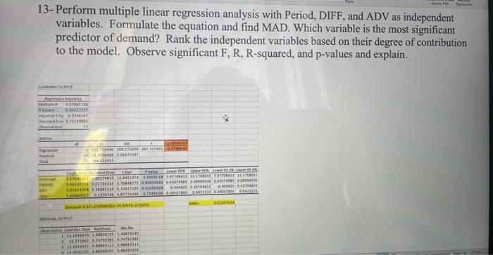I need the explanation 13- Perform multiple