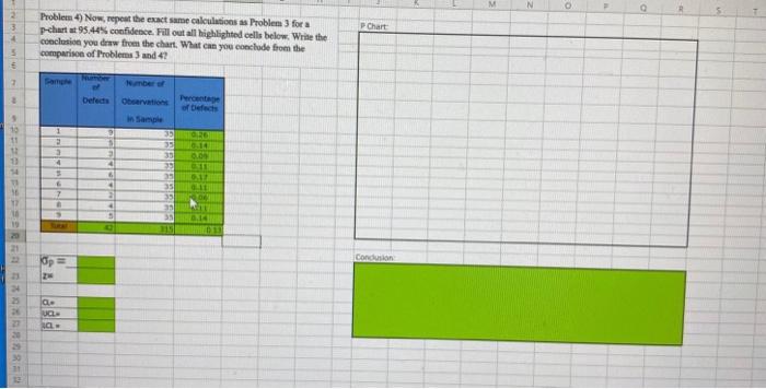 please show excel formulas M N 2 3 4 Chart